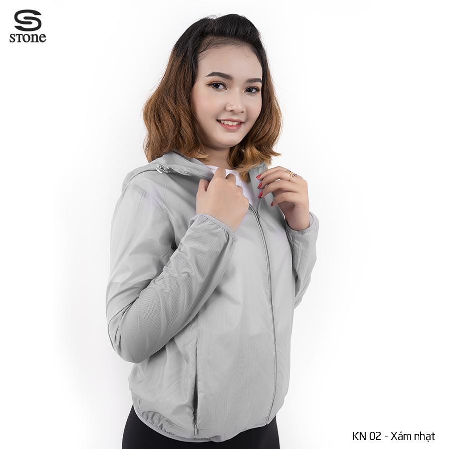 [Mã FAMALLT5 giảm 15% đơn 150K] Áo Khoác Nữ Vải Dù STONE KN02A Form Fit Co Giãn 4 Size Chống Nắng Và Đi Mưa (Nhiều Màu)