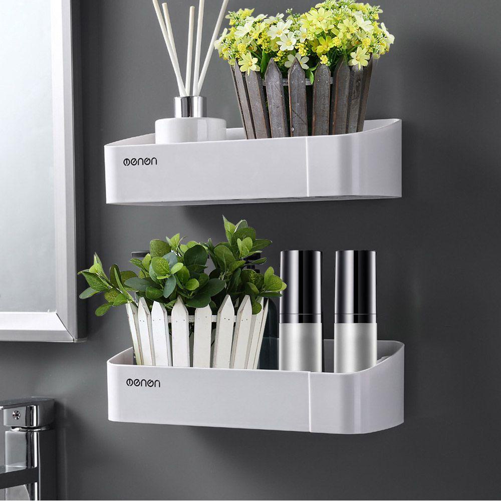 Giá Đựng Đồ Dùng Nhà Bếp / Nhà Tắm Tự Dính Có Thể Tháo Rời Tiện Dụng
