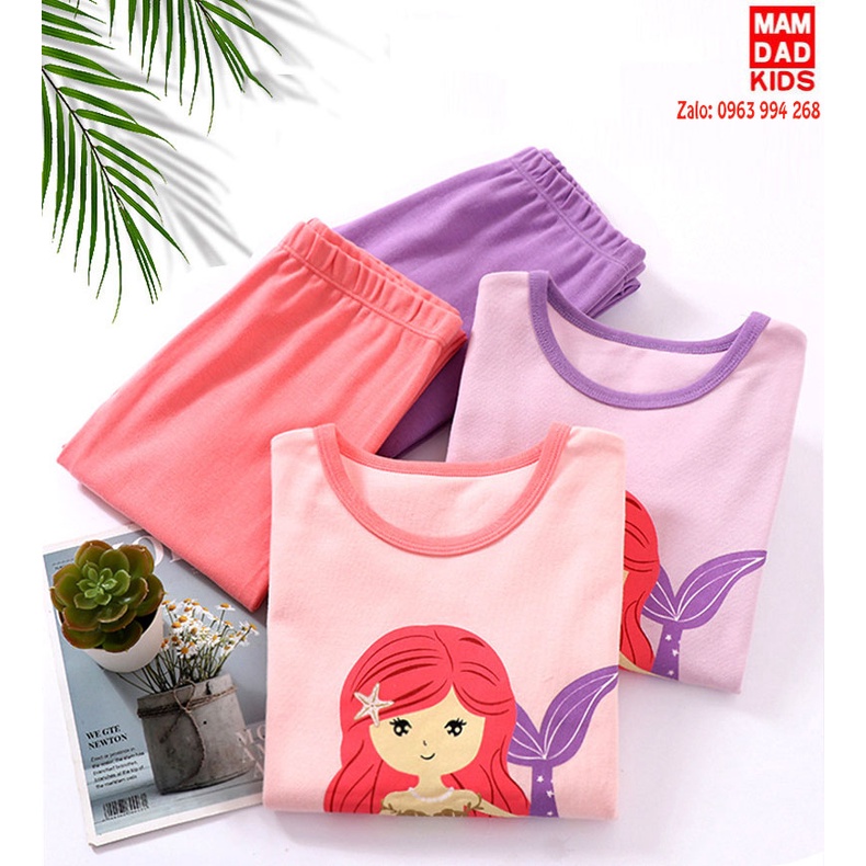 Bộ Đồ Ngủ Dài Tay Cho Bé Gái MAM DAD KIDS