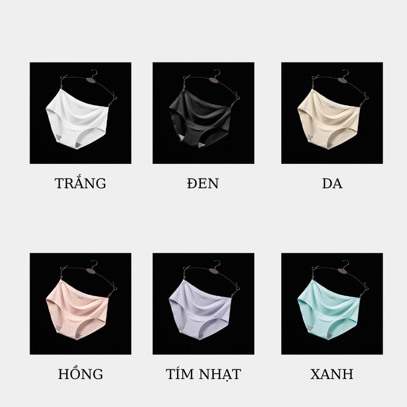 Quần lót nữ đúc su thun lạnh trơn không đường may kháng khuẩn QL01 | BigBuy360 - bigbuy360.vn