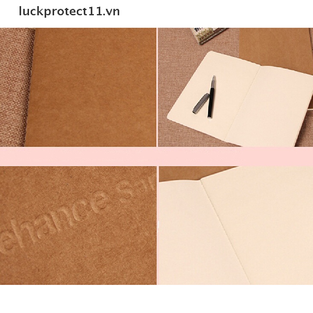 Sổ tay ghi chú giấy kraft mềm phong cách vintage ghi chép hàng ngày