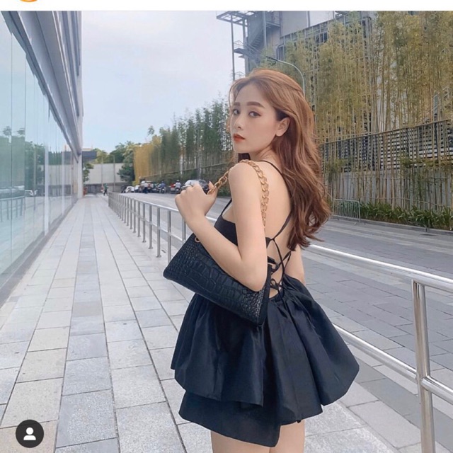 (KÈM HÌNH THẬT SÀN) Set áo yếm 2s đan lưng kèm quần short đen ‼️