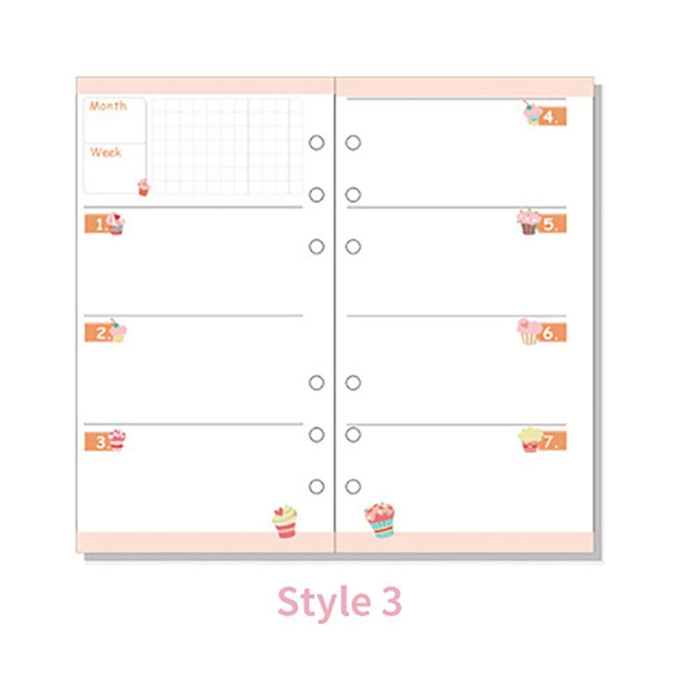 Set 40 Tờ Giấy A5 A6 Họa Tiết Dễ Thương Dùng Lên Kế Hoạch Hàng Ngày