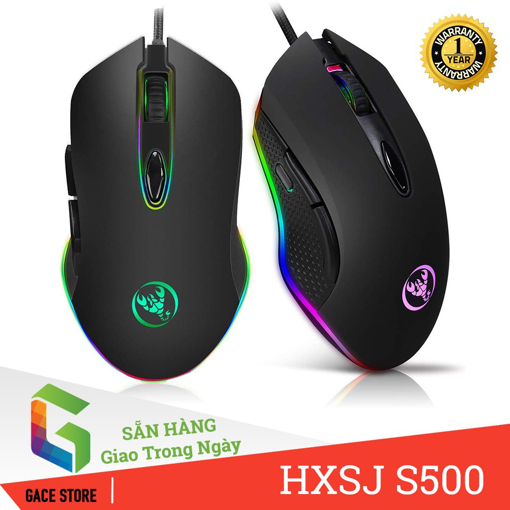 Chuột Gaming HXSJ S500 | RGB Gaming Mouse