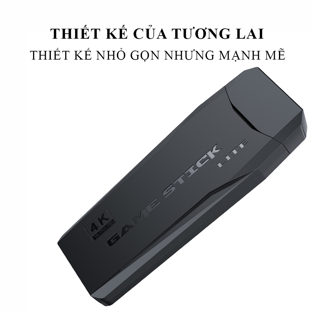 Máy chơi game cầm tay, máy chơi Game 4 Nút HDMI không dây game stick 4K tích hợp 3500 game cổ điển tặng thẻ nhớ 32G