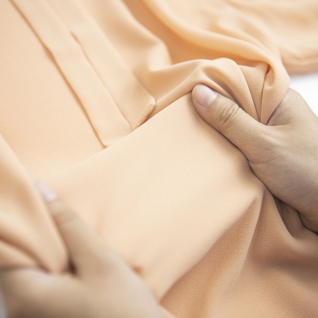 Áo nữ chifon tay lỡ màu cam hồng Narsis L9048