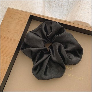 Cột tóc vải Scrunchies phi bóng nhiều màu CỠ LỚN