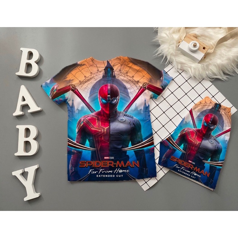 Bộ Batman bé trai tay ngắn chất thun lạnh thái in 3d 10-60kg