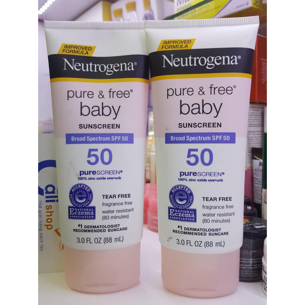 Kem Chống Nắng Cho Trẻ Em Neutrogena Pure & Free Baby Sunscreen Broad Spectrum SPF 50