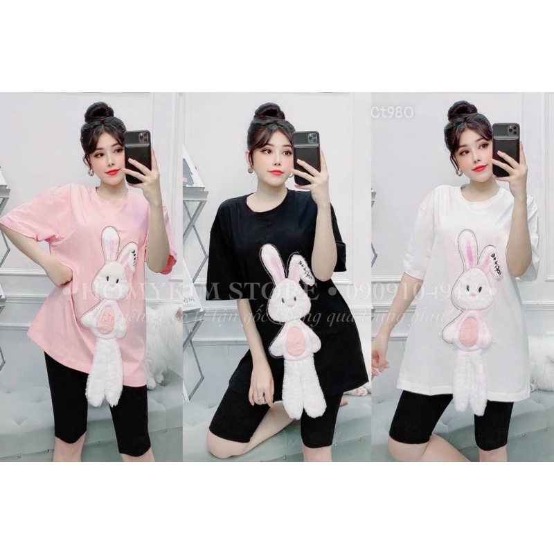 Đồ bộ thỏ quần ngố