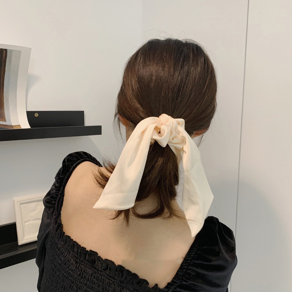 Dây buộc tóc nơ lụa, vòng buộc tóc phong cách Hàn Quốc - tiemcuaxu
