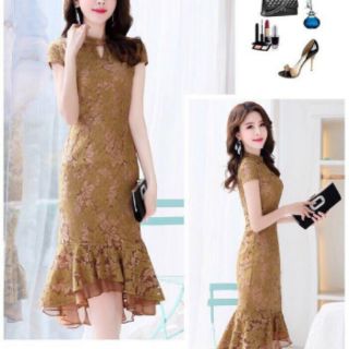 Đầm ren đuôi cá hàng nhập