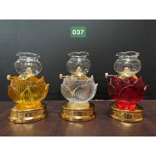 ĐÈN THẮP DẦU LƯU LY 037 - ĐÈN DẦU PHA LÊ