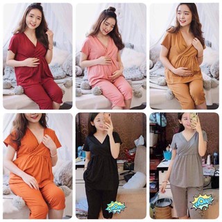 Bộ cotton lửng, bầu - sau sinh