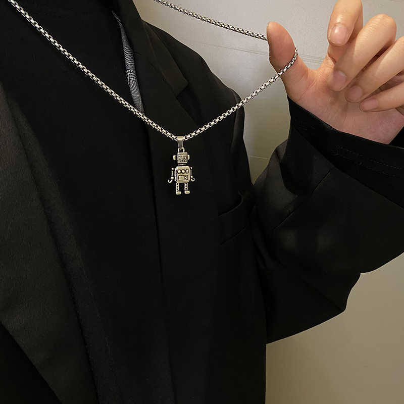 Dây chuyền IFNICEFUTURE phối mặt phong cách hoạt hình dành cho sinh viên