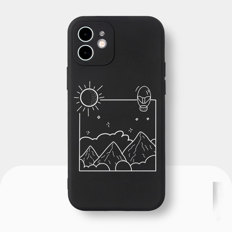 Ốp lưng iphone BẢO VỆ CAMERA cho iphone 7+/8 plus, X, XSMAX, 11, 12, 12, 13 PROMAX MẠT TRĂNG, MẶT TRỜI