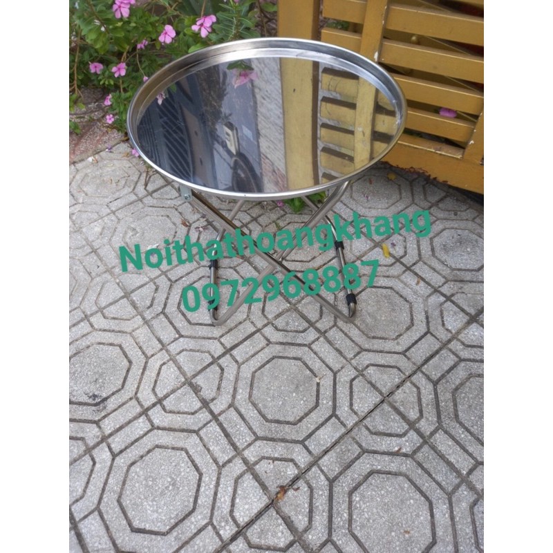Bàn trà chanh chân chéo, bàn trà inox cao cấp,bàn xếp inox mini, bàn trà xếp dã ngoại