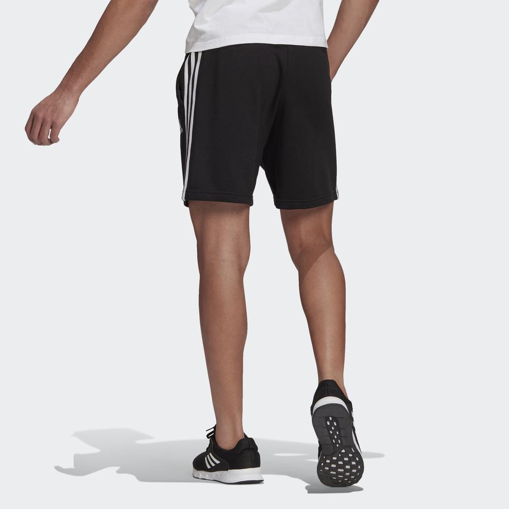 Essentials Pháp Terry 3-Stripes Shorts Nam Màu đen GK9597 | BigBuy360 - bigbuy360.vn