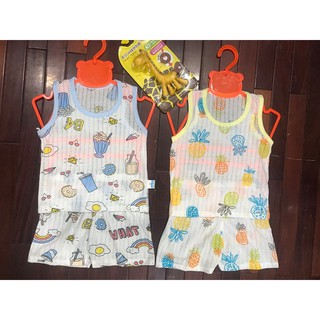 [BANBUONBANLE]Bộ Cotton giấy sát nách bé trai bé gái