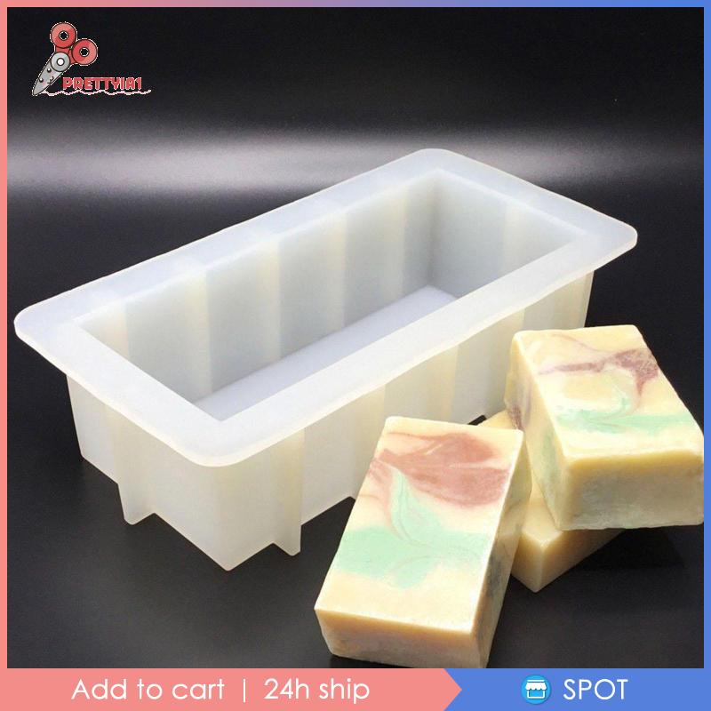 1 Khuôn Làm Bánh Xà Phòng / Thạch Hình Chữ Nhật DIY