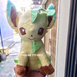Thú bông Leafeon 25cm ko đo tai