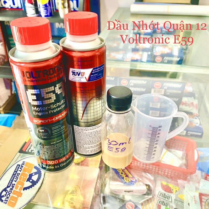 Nhớt Cao Cấp Biến Thiên Voltronic XM Blue Tặng 30ML Voltronic E59 Phủ Sứ Ceramic Động Cơ