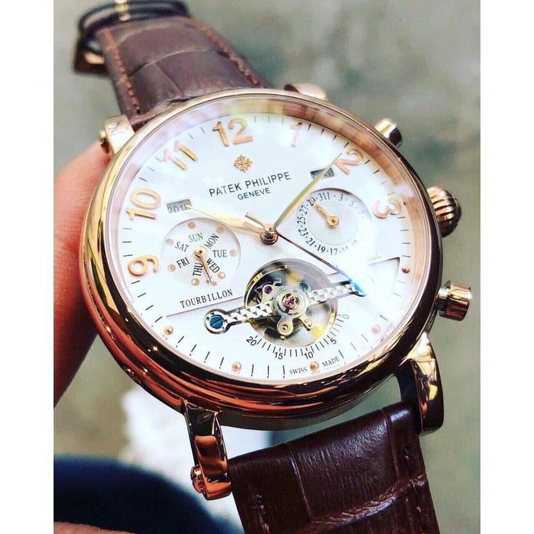 Đồng hồ Nam Patek philippe 6kim trăng sao size 40-41