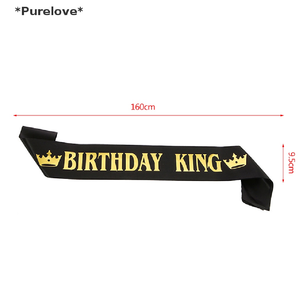 Băng Đeo Chéo King Sash Chúc Mừng Sinh Nhật Lần Thứ 16 18 20 30