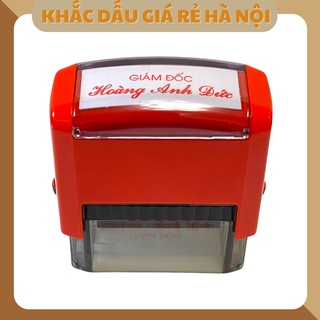 Khắc Con Dấu, Dấu Mộc Chức Danh Kèm Tên Theo Yêu Cầu Trodat Printy 4912Màu Mực Đỏ Rõ Nét, Nhỏ Gọn Tiện Lợi