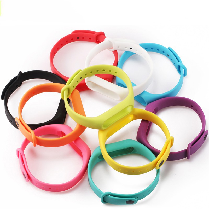16 màu cho dây đeo cổ tay Xiaomi mi band 2 Dây đeo cổ tay đầy màu sắc