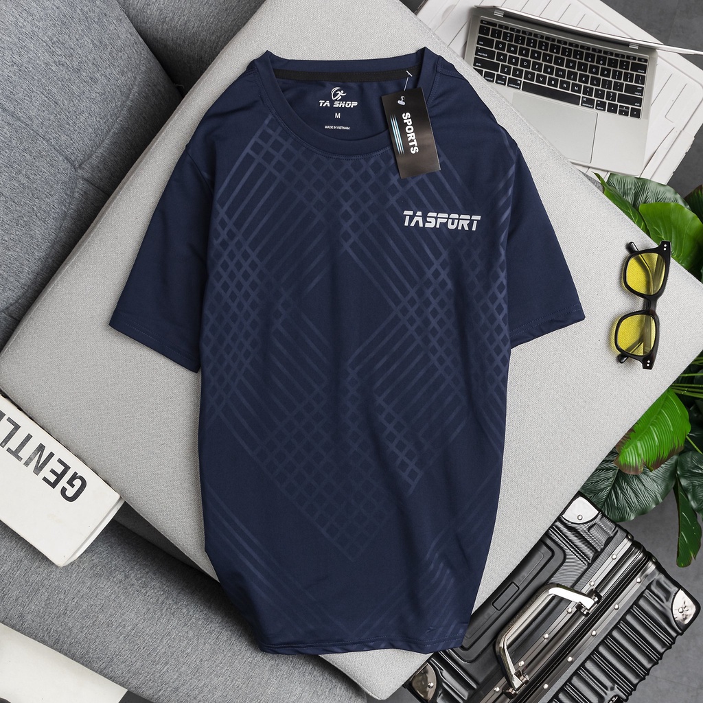 Áo thể thao nam tay ngắn thun lạnh 4 chiều co dãn mạnh TA SPORT