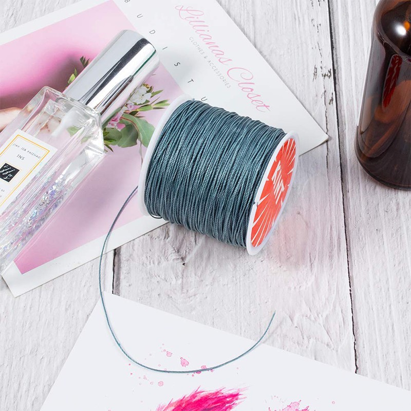 Cuộn Dây Sáp Tròn 0.5mm Dài 106m Dùng Để Làm Đồ Trang Sức Thủ Công Tiện Dụng