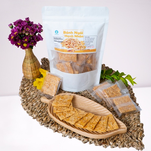 Bánh Ngói Hạnh Nhân Ăn Kiêng Giảm Cân, Eatclean, Healthy NAKUSO (250Gr)