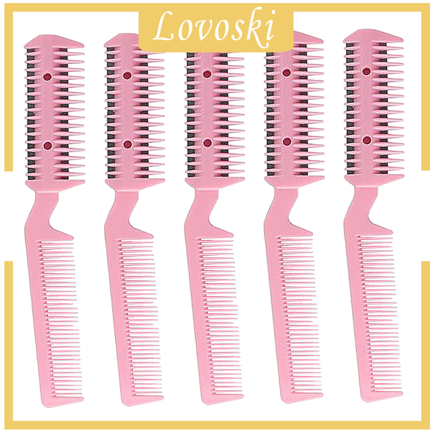 (Hàng Mới Về) Set 5 Lược Chải Tóc Tạo Kiểu Hai Mặt Tiện Dụng