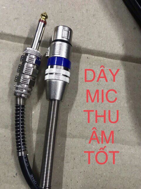 Dây mic thu âm chân 6.5mm 3m 5m