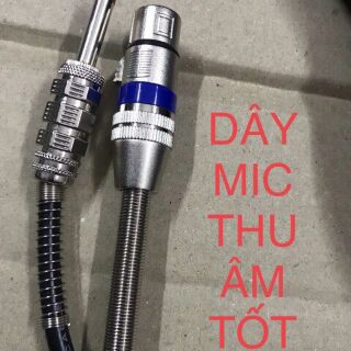 Dây mic thu âm chân 6.5mm 3m 5m