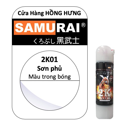 Sơn phủ SAMURAI Màu trong 400ml 2K01