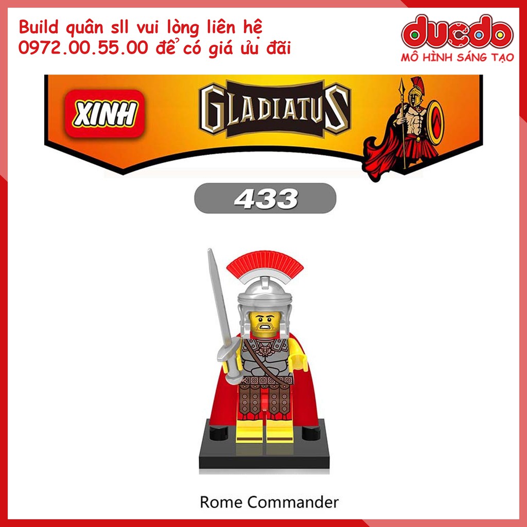 Minifigures lính Roma trung cổ - Nhận build quân số lượng lớn - Đồ chơi Lắp ghép Xếp hình Mini XINH 0137 Mô hình