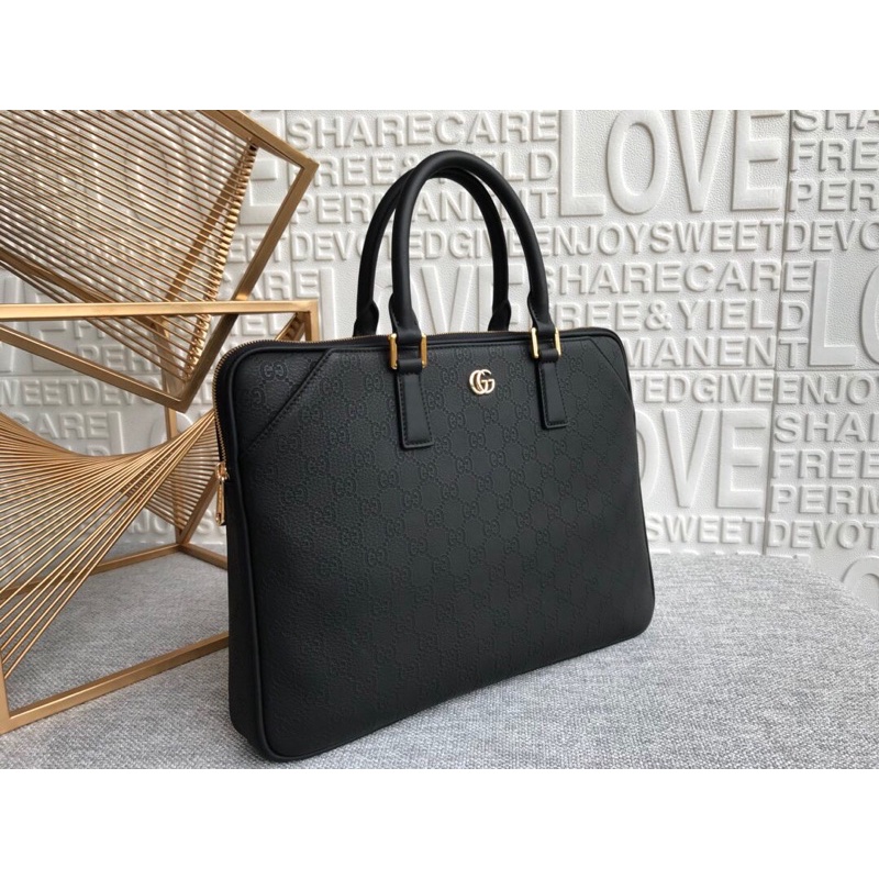 Cặp xách công sở nam họa tiết logo thương hiệu thời trang Gucci GG/GC cao cấp hàng vip 1-1 | BigBuy360 - bigbuy360.vn