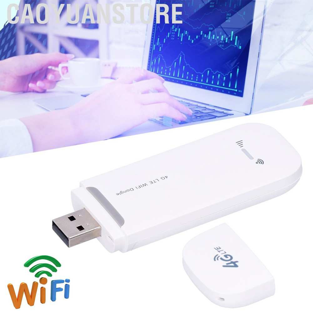 Caoyuanstore USB Wifi Modem Network Dongle Unlocked 4G LTE Adaptor Stick With SIM Card Slot