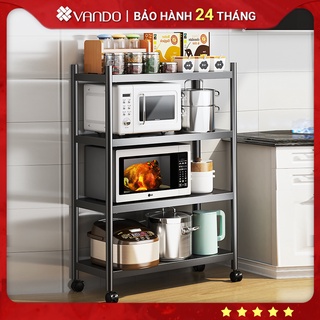 [𝗕𝗮̉𝗻 𝗺𝗼̛́𝗶] [Rộng 60cm] Kệ đen inox để đồ nhà bếp, lò vi sóng, nồi cơm điện CAO CẤP, sơn đen CHỐNG HAN GỈ