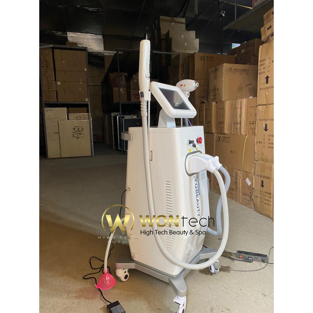 [WONTECH - NOW SHIP] Máy 2in1 Fq Beauty - Diode Laser 808nm + Laser Yag Xóa Xăm, Nám, Tàn Nhang.