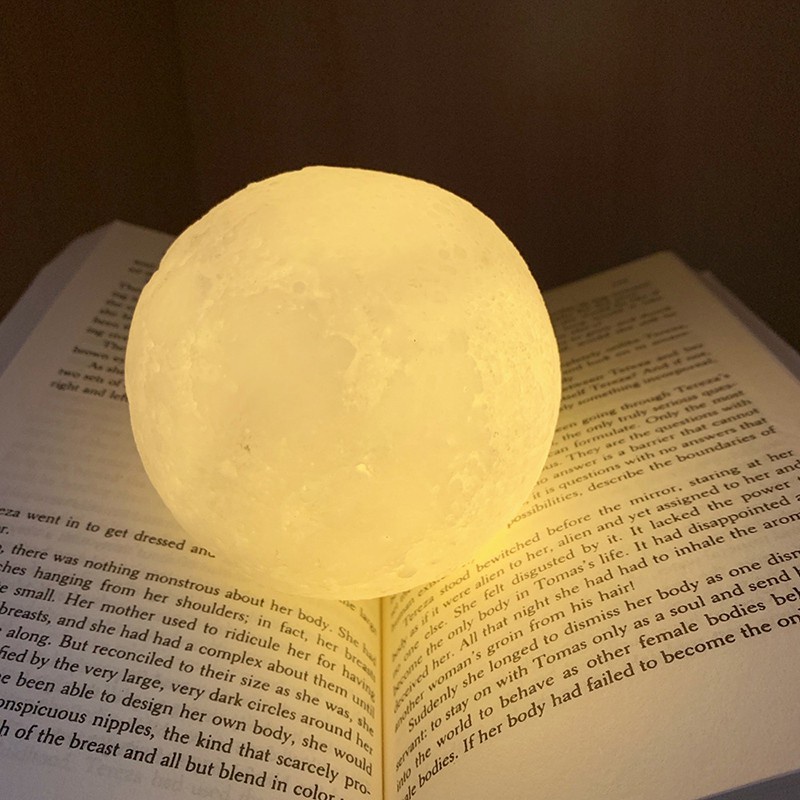 Đèn Led 12cm Để Bàn Hình Mặt Trăng Độc Đáo