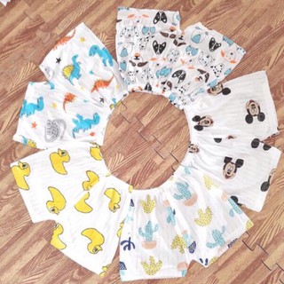 [ Xả kho - Freeship] Quần chục đùi cotton giấy cho bé