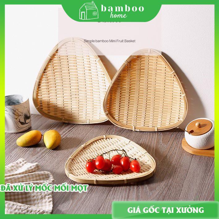 Mẹt tre THE BAMBOO phong các Nhật Bền Đẹp dùng trang trí decor đựng kẹo bán hàng Việt Nam