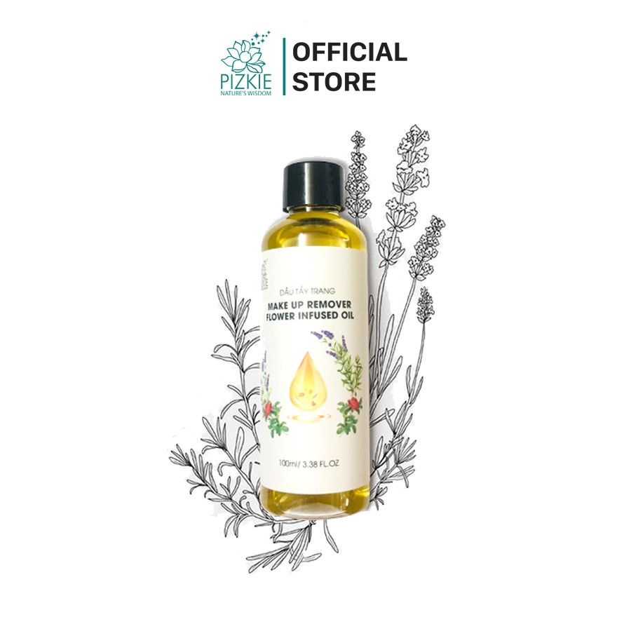 Dầu Tẩy Trang Từ Hoa Make Up Remover Flower Infused Oil PIZKIE 100ml