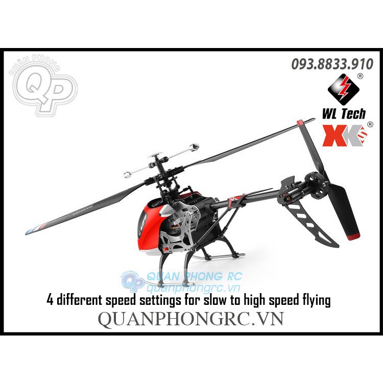Máy Bay Trực Thăng WLtoys XK V912-A RC Helicopter 4CH 2.4Ghz Fixed Height Helicopter RTF
