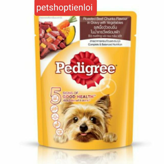 Pate chó pedigree 80g vị bò