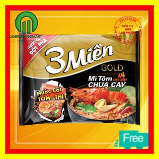 MÌ 3 MIỀN TÔM CHUA CAY ĐẶC BIỆT BÒ HẦM RAU THƠM 10 GÓI