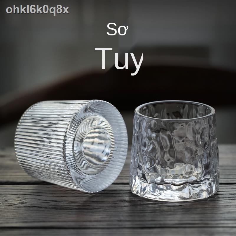 ✒ ﺴ ♞Gia đình xoay thủy tinh pha lê ly rượu trong gió whisky giá trị cao ánh sáng ngoại sang trọng cốc